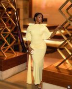 Euro-American style women's backless sexy pleated loose body-hugging dress with a , tie-up, split long dress and wide cuffs - Image 2