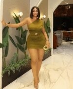 Army Green One Shoulder Ruched Bodycon Mini Dress - Sexy Cocktail Party Club Night Out Fit