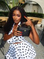 Polka Dot Print Halter Neck Sleeveless Puffy Short Summer Dress - Image 2