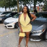 Women's Two-Piece Set, Autumn Fashion, Sequined Halter Deep V Backless New Split Outfit - Image 3