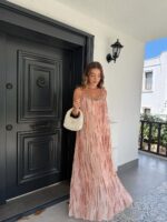 Sexy Spaghetti Straps Tie Dye Dress Women Fashion Backless V Neck Holiday Summer Dresses Beach Vestidos（No stock available, orders welcome） - Image 4