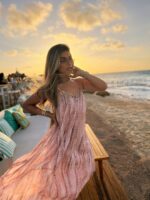 Sexy Spaghetti Straps Tie Dye Dress Women Fashion Backless V Neck Holiday Summer Dresses Beach Vestidos（No stock available, orders welcome） - Image 5