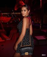 New Deep V-Neck Halter Polka Dot Print Waist Cinched Sexy Mini Dress, Versatile For Daily Wear, Party, Date, Young & Elegant, Flattering Fit - Image 5