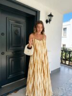 Sexy Spaghetti Straps Tie Dye Dress Women Fashion Backless V Neck Holiday Summer Dresses Beach Vestidos（No stock available, orders welcome） - Image 5