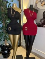 Sexy Short Sleeveless Bodycon Mini Dress - Fashion Evening Party Dress - Image 3