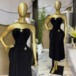 Star-Accent Strapless Crop & Maxi Skirt Y2K Baddie 2-Piece - Image 5