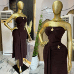 Star-Accent Strapless Crop & Maxi Skirt Y2K Baddie 2-Piece - Image 4