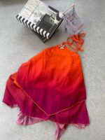 Halter Neck Gradient Mini Dress Women Backless Tiered Flowy Chiffon Sundress for Beach Vacation Daily Wear - Image 3