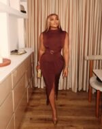 Women's Elegant Slim-Fit Long Dress, Simple & Chic Design, Suitable For Summer - Image 2