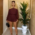 French Gentle Halter Off-Shoulder Sheer Long-Sleeve Multi-Layer Tulle Mini Skirt, Sweet-Spicy Temperament Short Skirt - Image 4