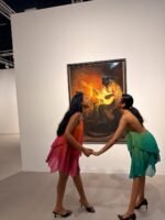 Halter Neck Gradient Mini Dress Women Backless Tiered Flowy Chiffon Sundress for Beach Vacation Daily Wear - Image 4